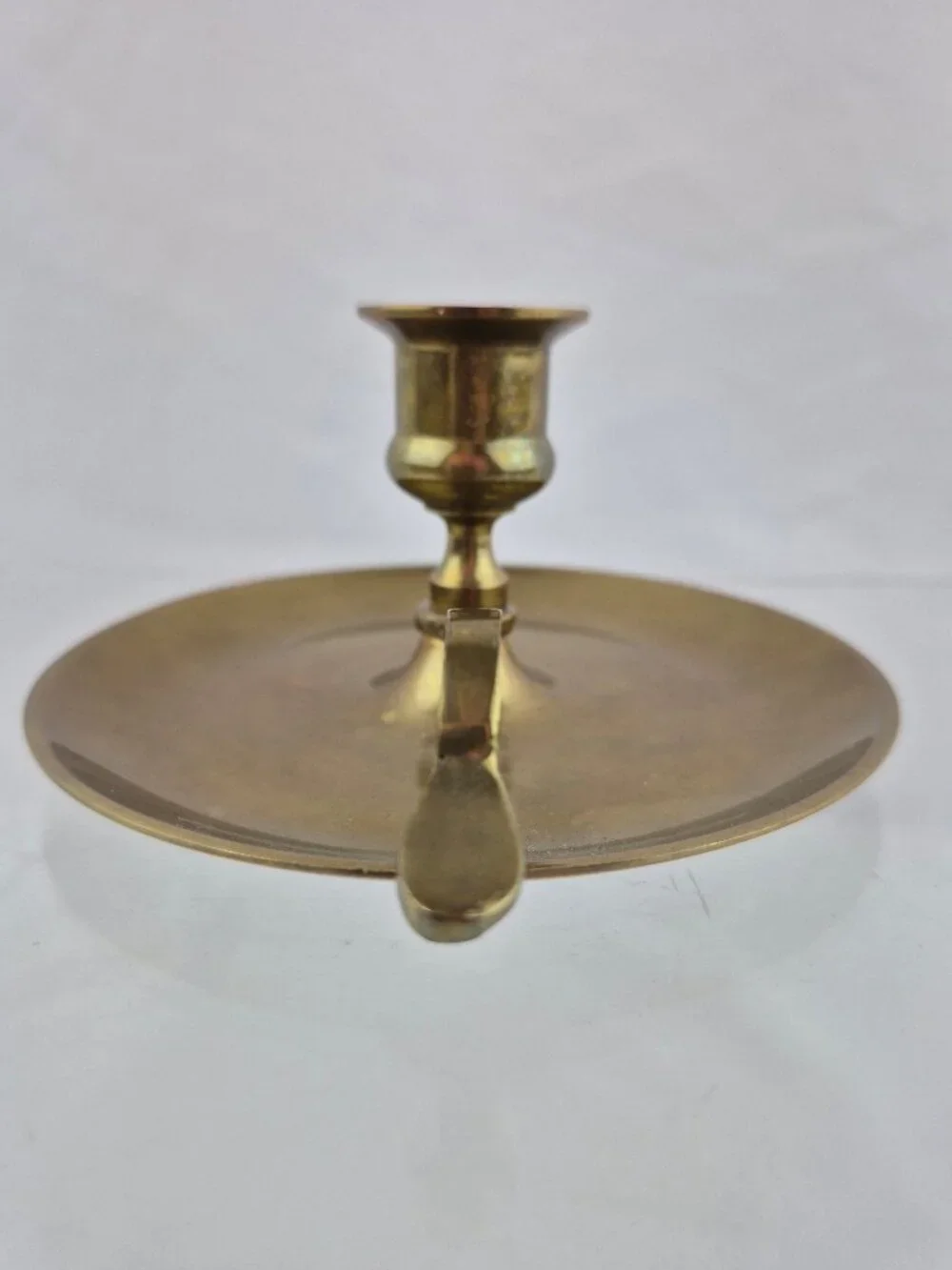 Vintage Brass Chamberstick Candle Holder vintage brass
